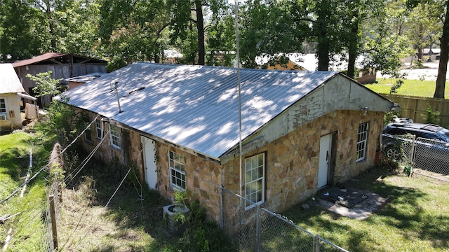 view of shed / structure with central AC unit