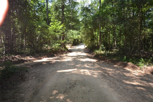 view of road