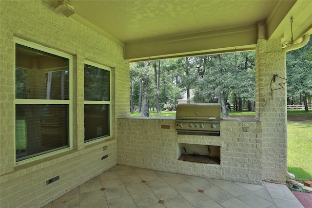 view of patio / terrace featuring area for grilling