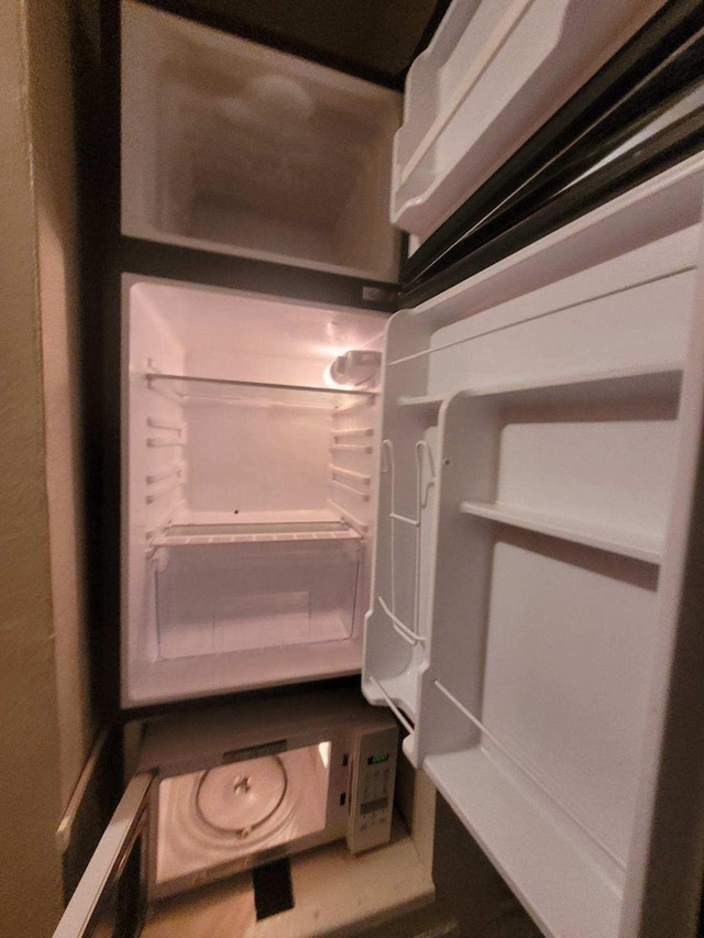 details featuring white refrigerator