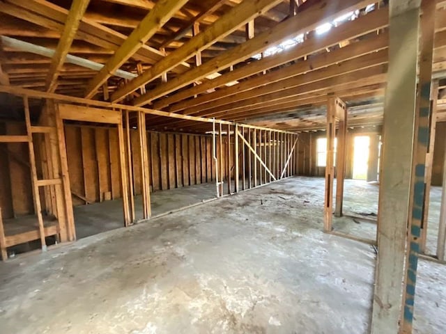 miscellaneous room with concrete flooring