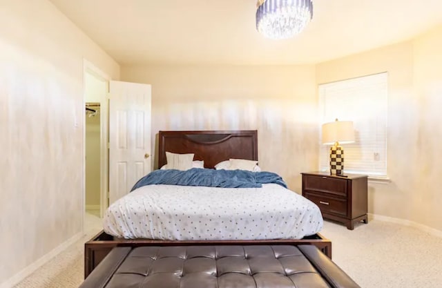 bedroom featuring carpet floors