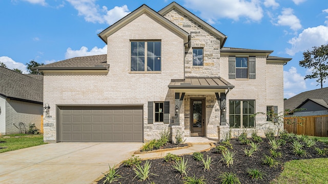 view of front of home featuring a garage