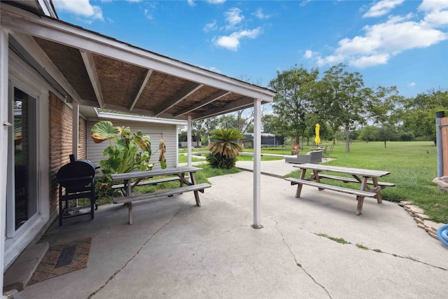 view of patio / terrace with area for grilling