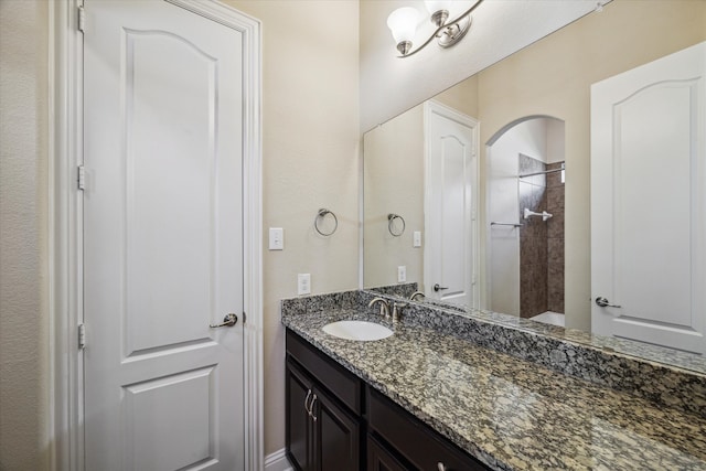 bathroom with oversized vanity