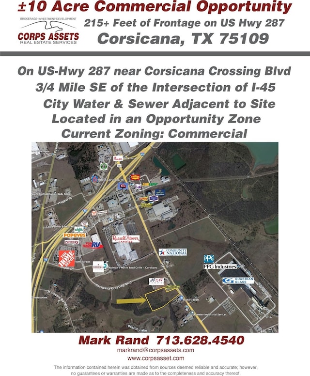 00 US Highway 287, Corsicana TX, 75109 land for sale