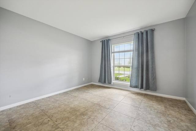 view of tiled empty room