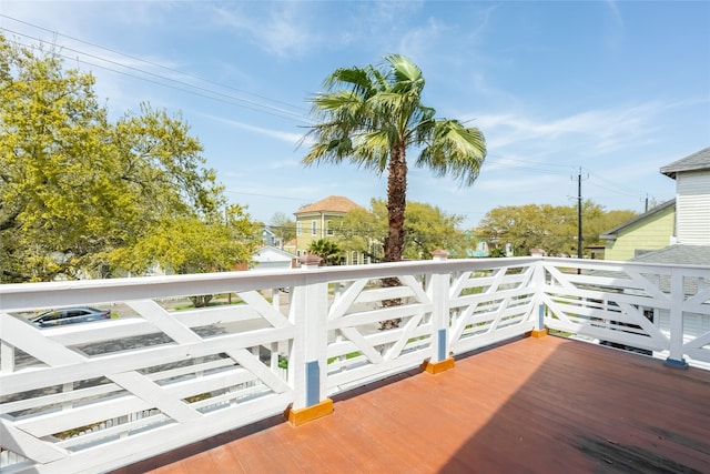 view of wooden terrace