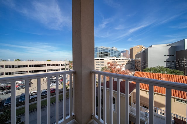 view of balcony