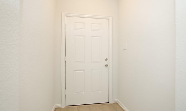 entryway featuring light hardwood / wood-style floors