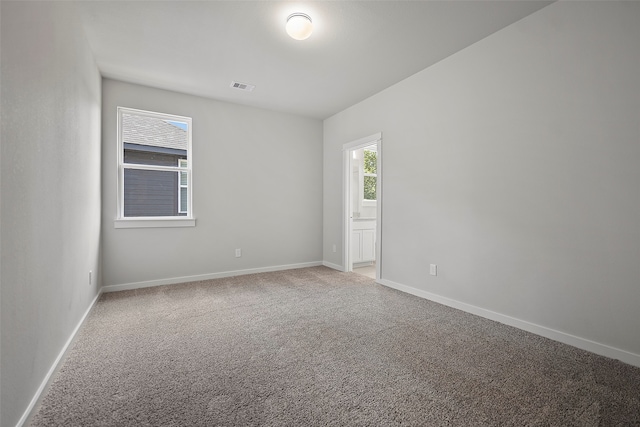 view of carpeted empty room