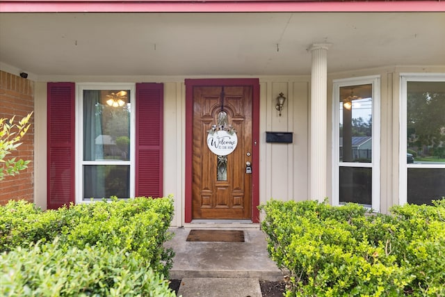 view of entrance to property