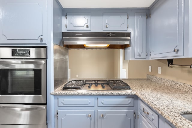 kitchen with stainless steel gas stovetop