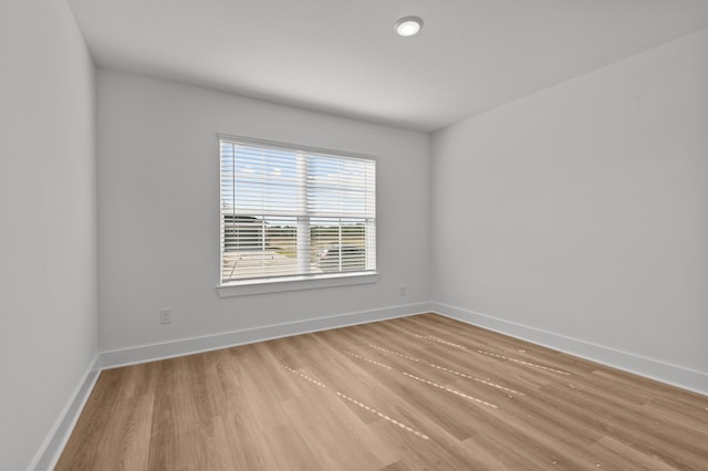 empty room featuring light hardwood / wood-style flooring