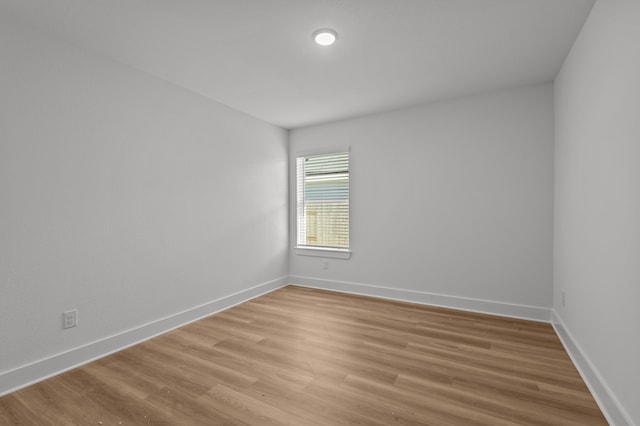 empty room featuring light hardwood / wood-style floors