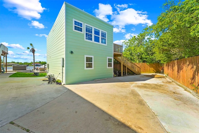 rear view of property with a patio area