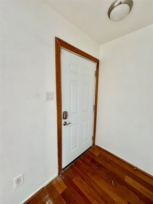 entrance foyer with dark wood-type flooring