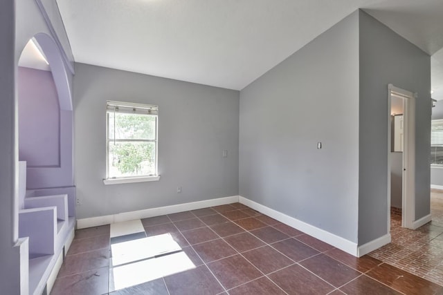 view of tiled spare room