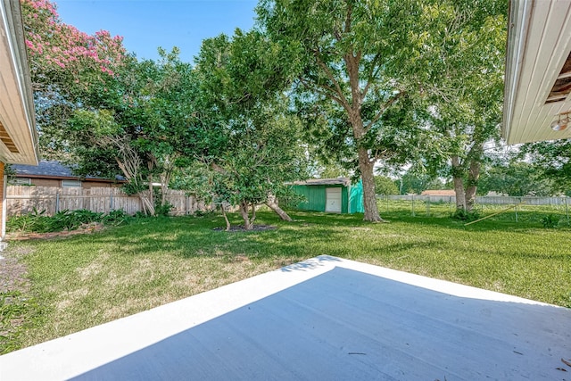 view of yard with a patio