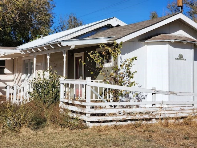 view of side of property