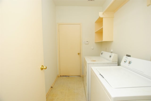 laundry room featuring washer and dryer