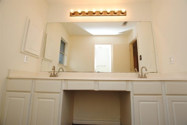 bathroom with vanity