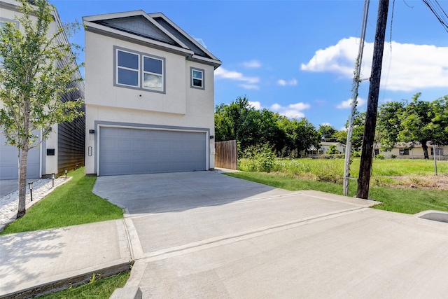 view of front of home featuring a garage