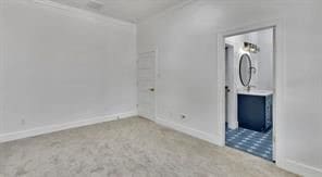 unfurnished room with carpet floors