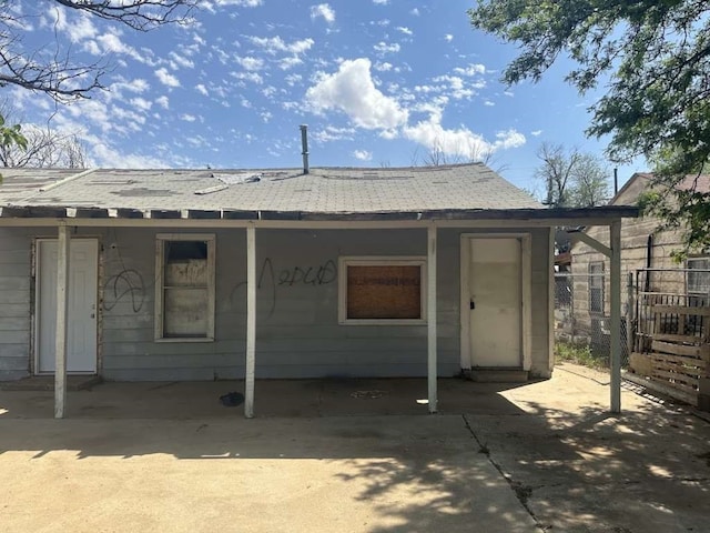 view of back of property