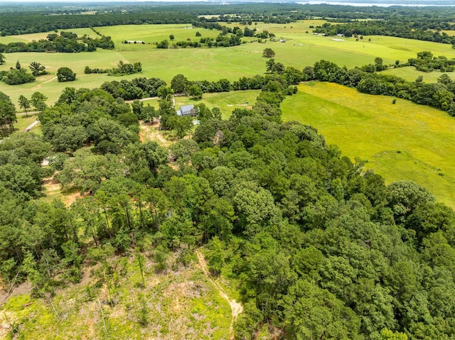 bird's eye view featuring a rural view