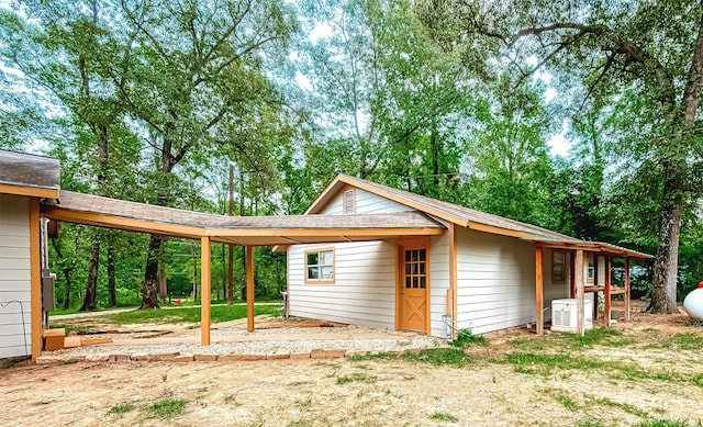 view of horse barn