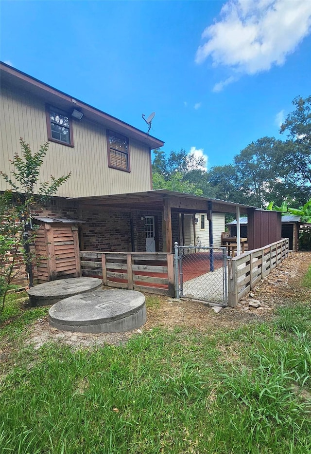 view of back of property