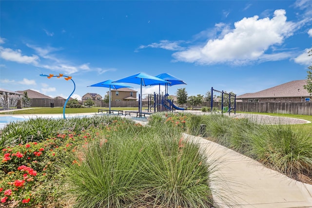 view of jungle gym