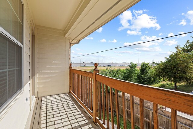 view of balcony