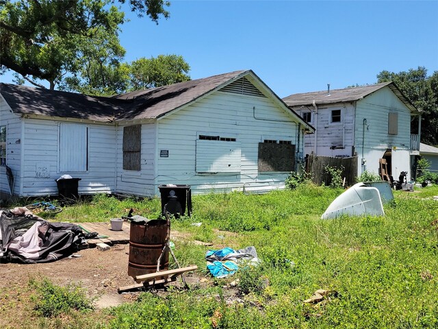 view of back of property