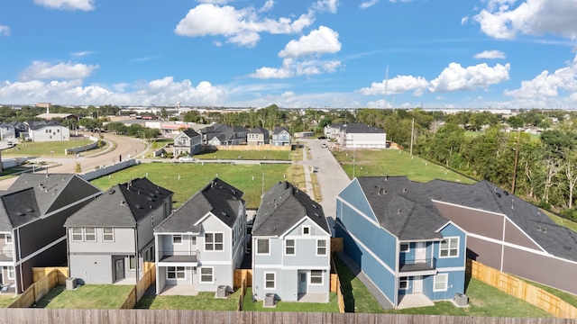 aerial view featuring a residential view
