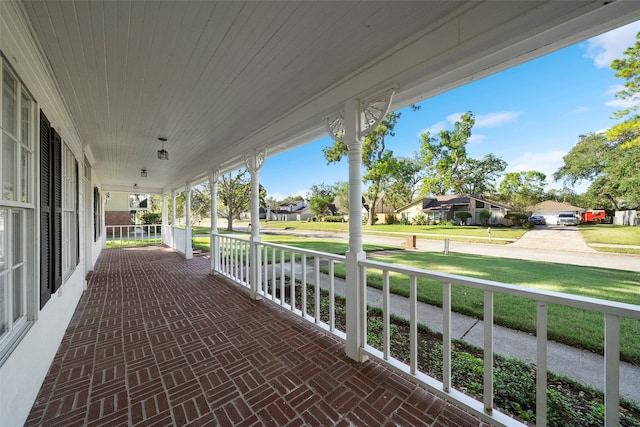 view of patio / terrace featuring a porch