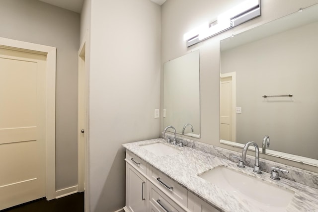 bathroom with vanity