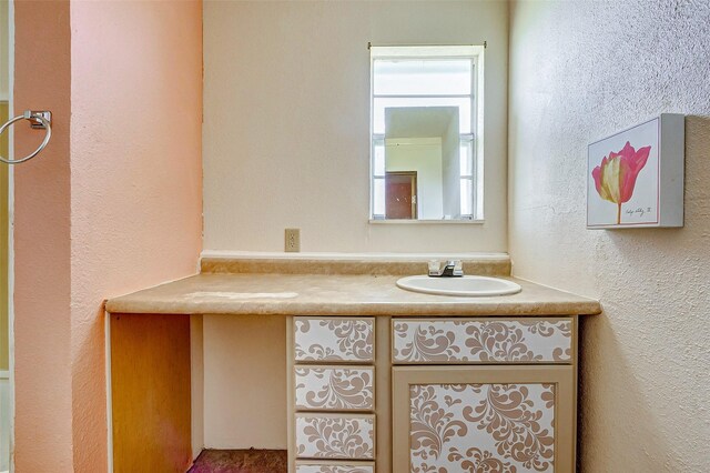 bathroom with a wealth of natural light and vanity