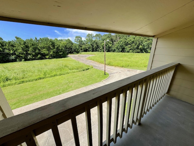 view of balcony