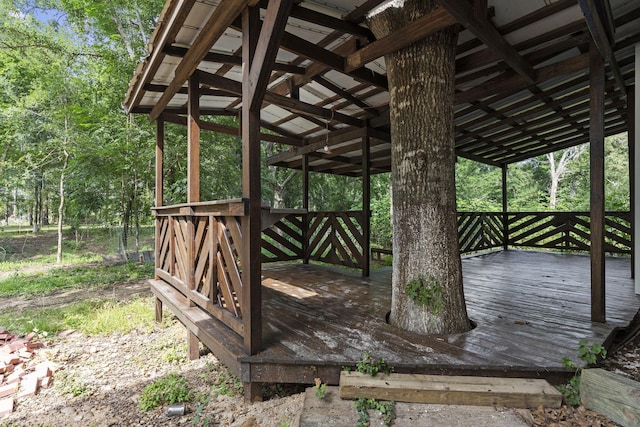 view of wooden terrace