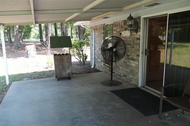 view of patio / terrace with visible vents