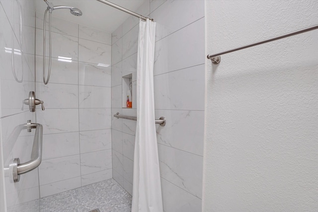 bathroom with walk in shower