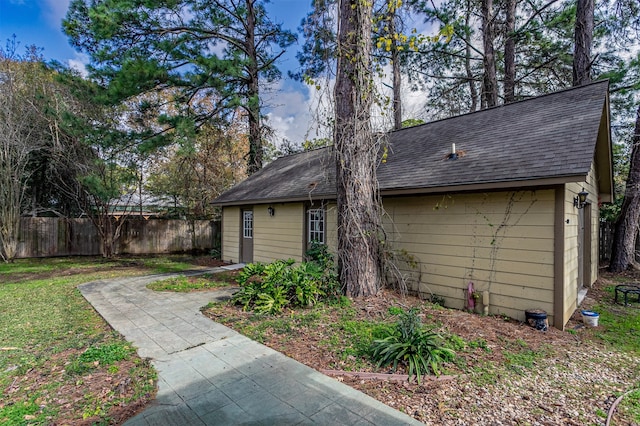 view of rear view of property