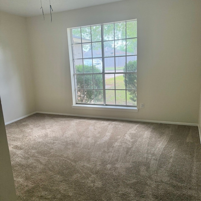 empty room featuring carpet floors and a healthy amount of sunlight