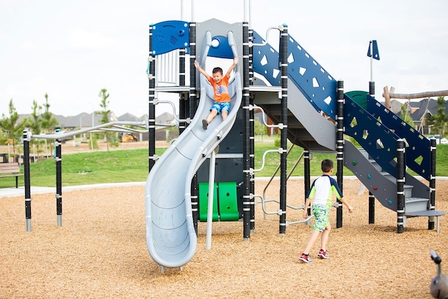 view of jungle gym