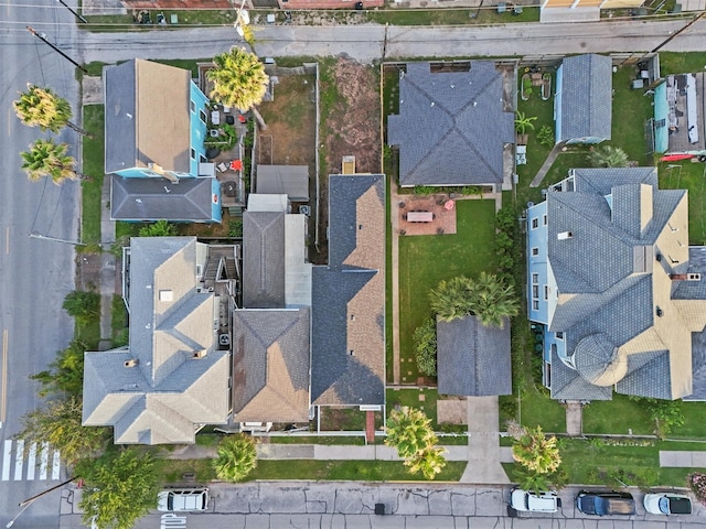 aerial view featuring a residential view