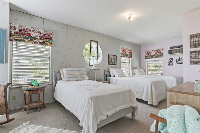 bedroom featuring carpet