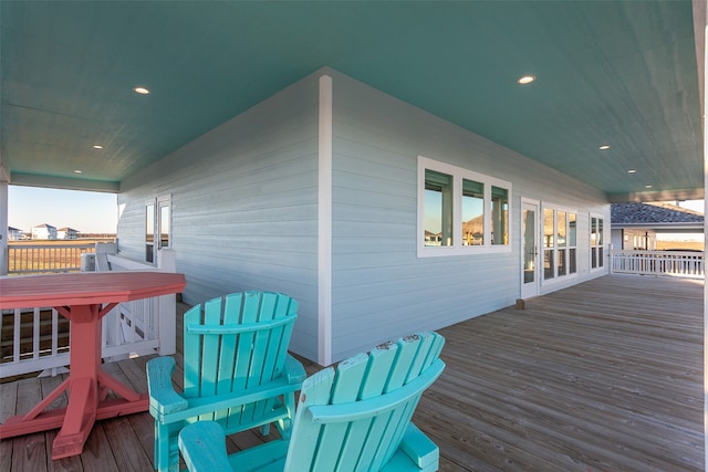 1295 Lagoon Dr, Crystal Beach, TX 77650 - view of wooden terrace
