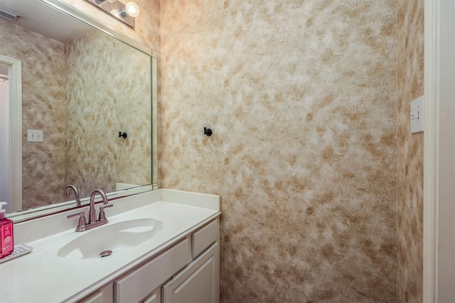 bathroom featuring vanity